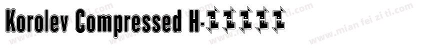 Korolev Compressed H字体转换